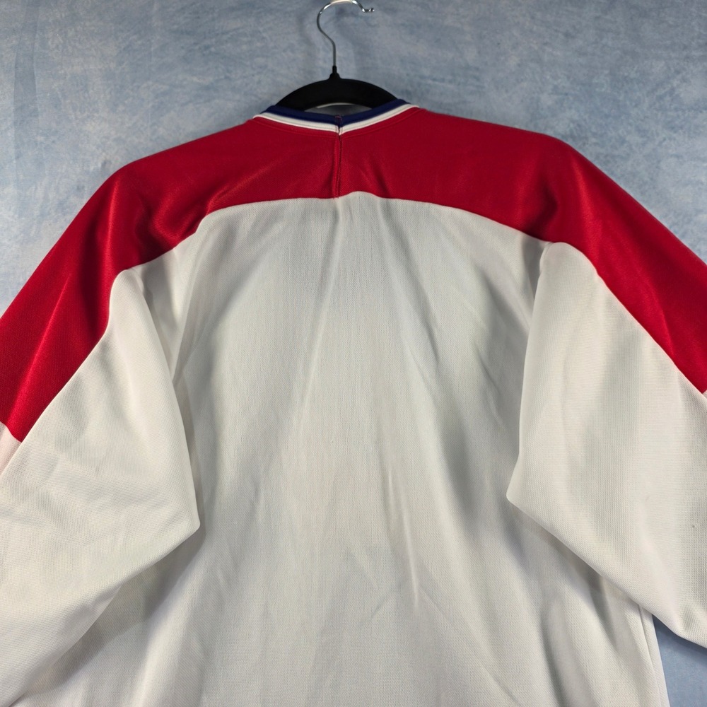 Vintage CCM Maska USA Hockey Jersey Mens Small‎ Red White Blue Embroidered Logo - Picture 11 of 11